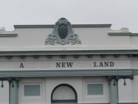 Greymouth, aus der Bank wurde ein Kreativzentrum.