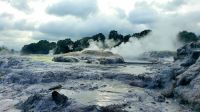Große Rundreise Neuseeland: Te Puia Park. 