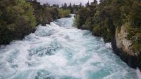 Große Rundreise Neuseeland: Huka Wasserfall. 