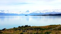 Große Rundreise Neuseeland: Lake Pukaki mit Südalpen. 