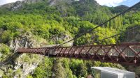 Große Rundreise Neuseeland: Kawarau Gorge Suspension Bridge.