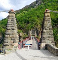 Große Rundreise Neuseeland: Kawarau Gorge Suspension Bridge.