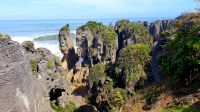 Große Neuseeland Rundreise: Punakaiki, Pancake Rocks.