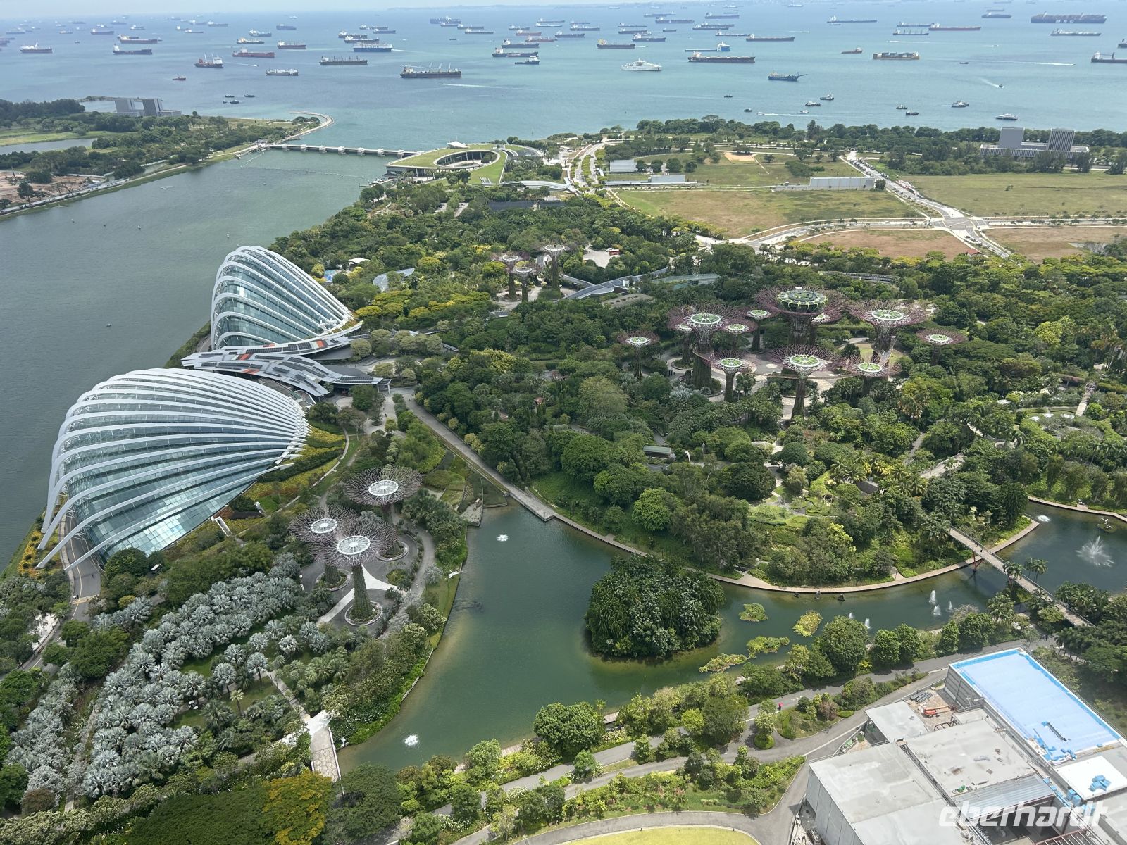 Blick auf Gardens by the Bay
