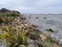 Steinstrand in Greymouth 