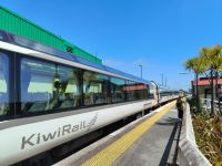 TranzAlpine Train in Greymouth