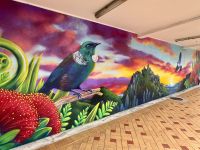 7. Tag: Paihia bis Pauanui – Mittagspause in Thames – Wandmalerei