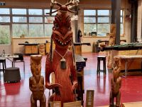 10. Tag: Rotorua bis Tongariro-Nationalpark – Besuch von „Te Puia“ in Rotorua – Holzwerkstadt