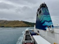 13. Tag: Wellington bis Kaikoura – Überfahrt mit der Fähre auf die Südinsel – Fahrt durch die Marlborough Sounds
