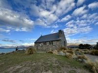 14. Tag – Kaikoura bis Lake Tekapo – Spaziergang am Lake Tekapo – Kirche des guten Hirten