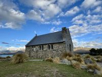 14. Tag – Kaikoura bis Lake Tekapo – Spaziergang am Lake Tekapo – Kirche des guten Hirten