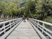 16. Tag: Dunedin bis Milford Sound – Fotostopp an der Donne River Bridge