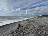 20. Tag: Fox Glacier bis Greymouth – Abendstimmung am Strand von Greymouth