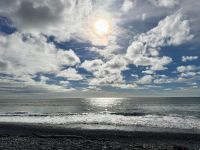20. Tag: Fox Glacier bis Greymouth – Abendstimmung am Strand von Greymouth