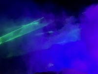 Laserstrahl im Dunst &ndash; &copy; Elisabeth Fox-Maerki (Eberhardt TRAVEL)