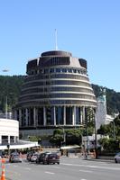 Parlamentsgebäude in Wellington - Beehive (Bienenkorb)
