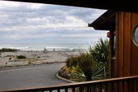 Blick aus dem Hotelzimmer in Punakaiki