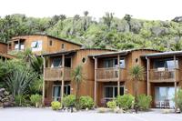 Unser Hotel in Punakaiki, Zimmer mit Blick aufs Meer
