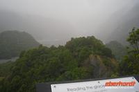 trüber Ausblick zum Franz Josef Gletscher