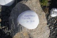 Eberhardt-Gedenkstein an der Bruce Bay