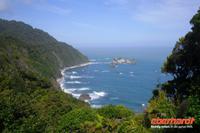 Knights Point mit Blick auf die Westküste