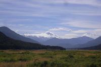 Blick auf den Mount Hooker (2.640 m)