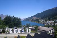 Ausblick vom Hotel auf Queenstown und den Lake Wakatipu