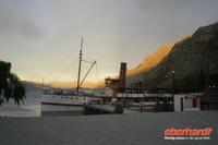 Dampfschiff TSS Earnslaw kurz vor der RÜckfahrt nach Queenstown