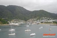 ...auf der Fähre Picton - Wellington... (Blick auf Picton)