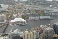Ausblicke vom Sydney Tower auf die Stadt...