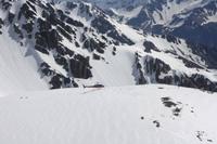 Landung auf dem Schneefeld