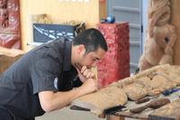 Im Maori-Zentrum Te Puia in Rotorua