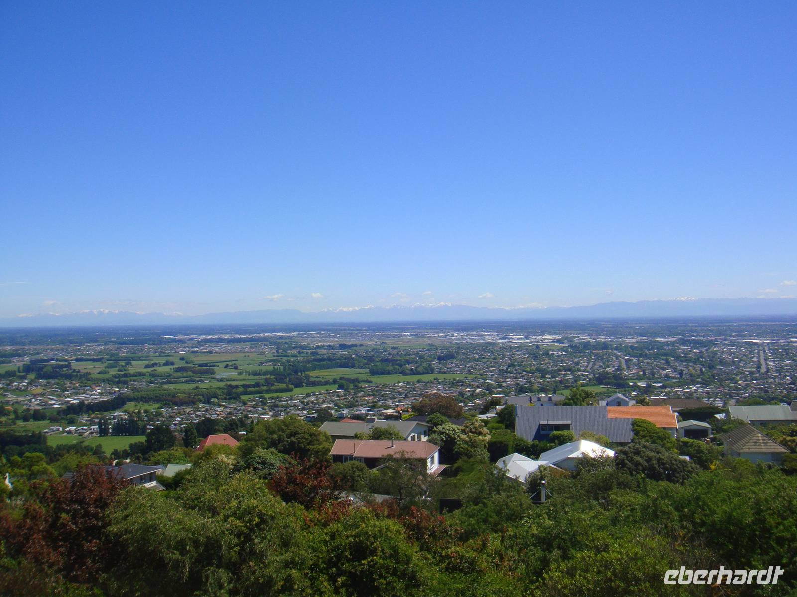 Blick über Christchurch