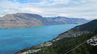0591 Queenstown - auf dem Peak Bob - Blick über Queenstown und den Lake Wakatipu