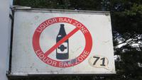 1071 Ohakune - Alkoholverbotsschild