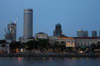 Blick auf Singapur und das Zivilisations Museum