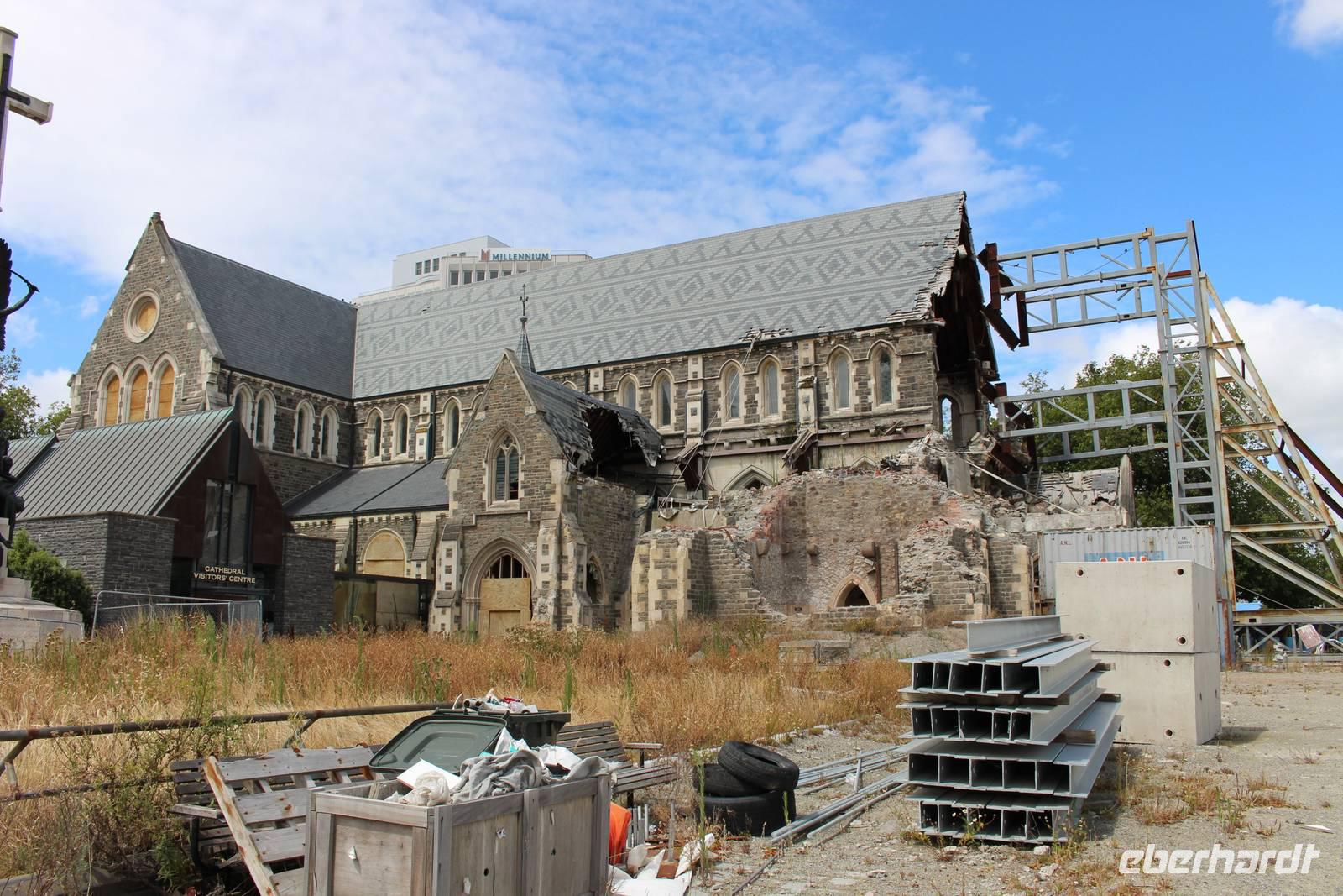 Erdbebenschäden an der Christchurch Kathedrale