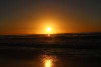 Wunderschöner Sonnenuntergang in Greymouth