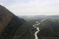 Blick auf den Gletscher-Fluss