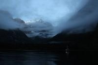 Blick auf den Gletscher am Morgen