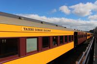 Zug im Bahnhof in Dunedin