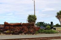 Verrostete Waggons in Oamaru