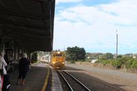 Eintreffen des Zuges TranzCoastel