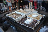 Hangi-Essen bei den Maoris 