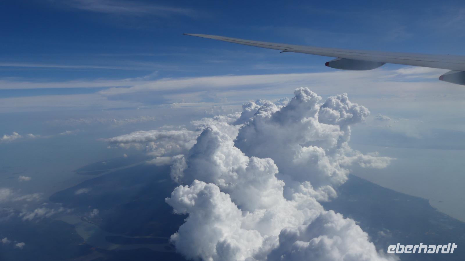 Anflug auf Singapur