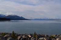 Blick über den Lake Pukaki zum Mount Cook