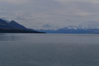 Blick über den Lake Pukaki zum Mount Cook