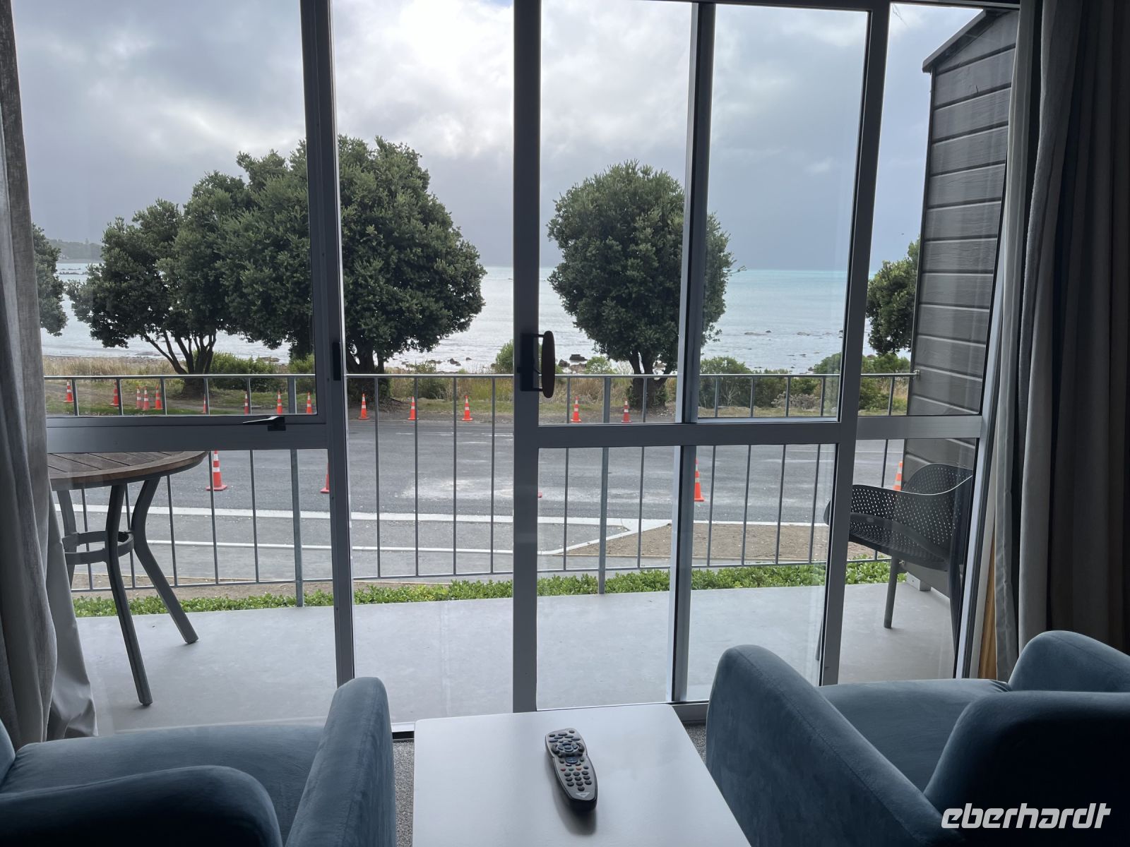Blick aus dem Hotel in Kaikoura
