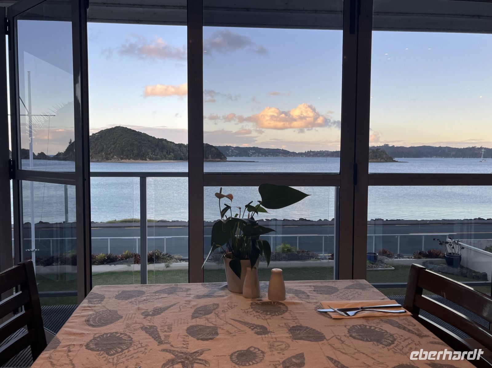 Blick aus dem Hotel-Restaurant