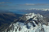Flug um den Mount Cook - Blick zum Lake Pukaki
